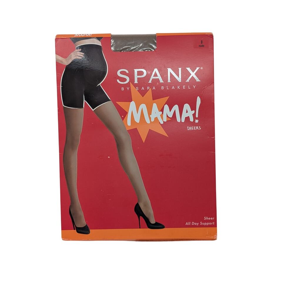 Spanx Mama Sheers Maternity Tights Sheer All‎ Day Support Nude Size B